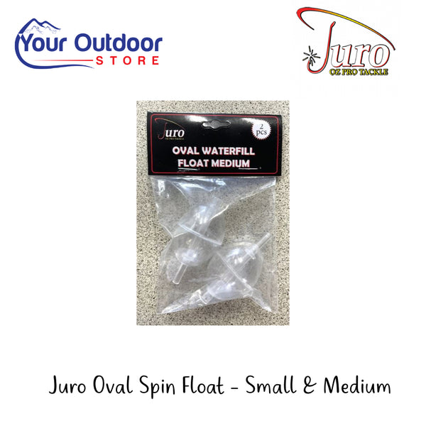 Juro Oval Spin Float 2pcs | Hero Image Showing All Titles And Logos.