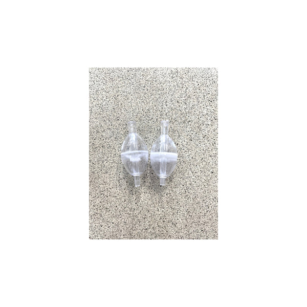 Juro Oval Spin Float 2pcs | Image Showing Floats Out Of Packaging.