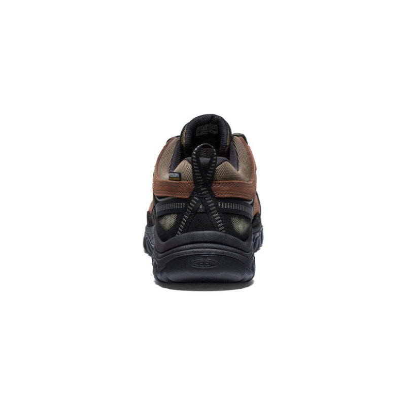 Bison Black | Keen Targhee IV WP Men's Image Showing Back View Of Shoe.