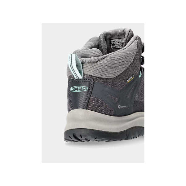 Magnet/Ocean Wave | Keen Terradora II Mid WP Womens Magnet/Ocean Wave Image Showing Close Up Back View.