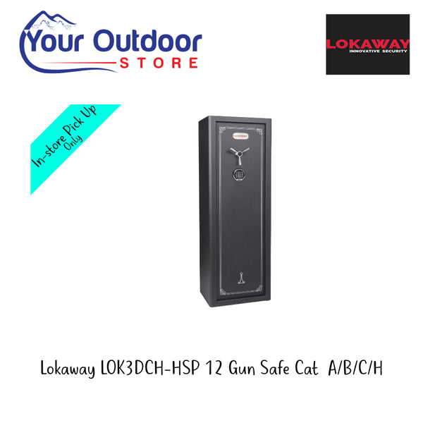 Lokaway LOKDCH-HSP 12 Gun Safe | Hero Showing Logos And Titles