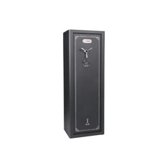 Black | Lokaway LOK3DCH 12 Gun Safe. No Logos, Front View With Door Closed.