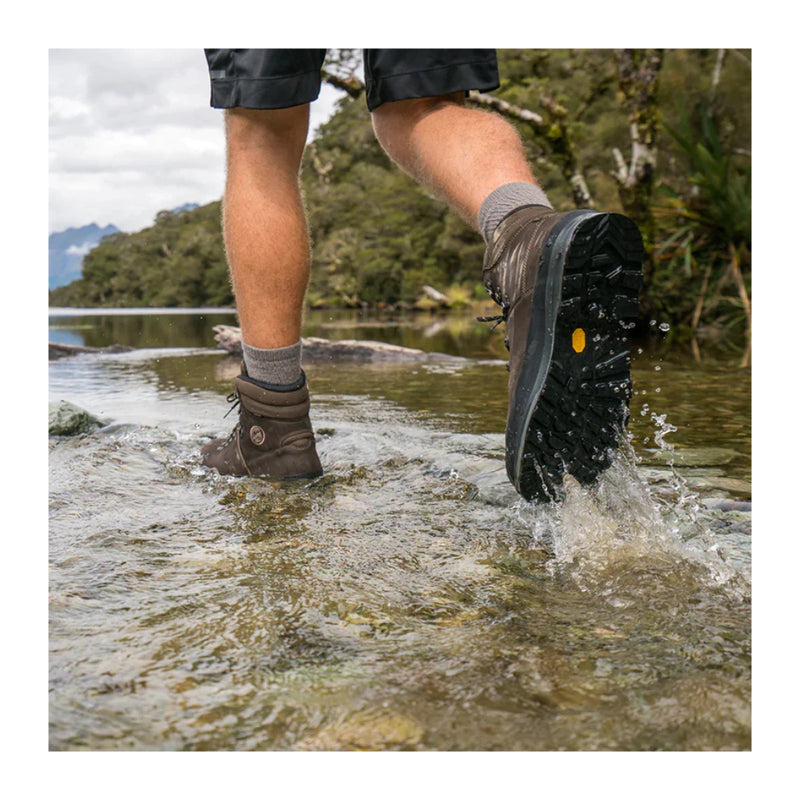 Slate | Lowa Mens Ranger III Wide Boot. Shown Worn in Creek.