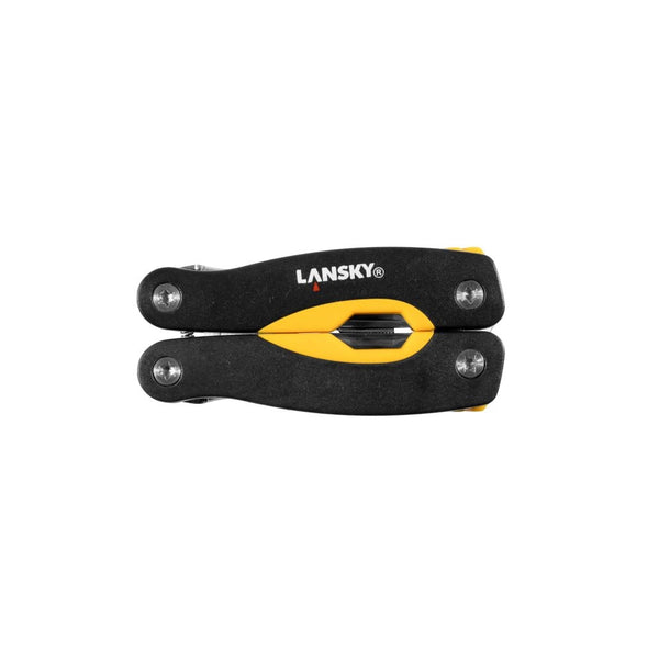 Yellow - Black | Lansky Mini Multitool Image Showing Multitool Closed.