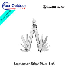 Leatherman Rebar Multi-Tool | Hero Image Showing All Logos And Titles.
