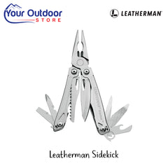 Leatherman Sidekick | Hero Image Showing All Logos And Titles.