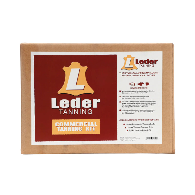 Leder Tanning Commercial Kit | Image Showing View Of The Box.