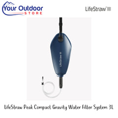 LifeStraw Peak Compact Gravity Water System 3L | Hero Image Showing Logos And Titles.