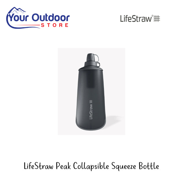 LifeStraw Peak Collapsible Squeeze Bottle | Hero Image Showing All Logos Or Titles.