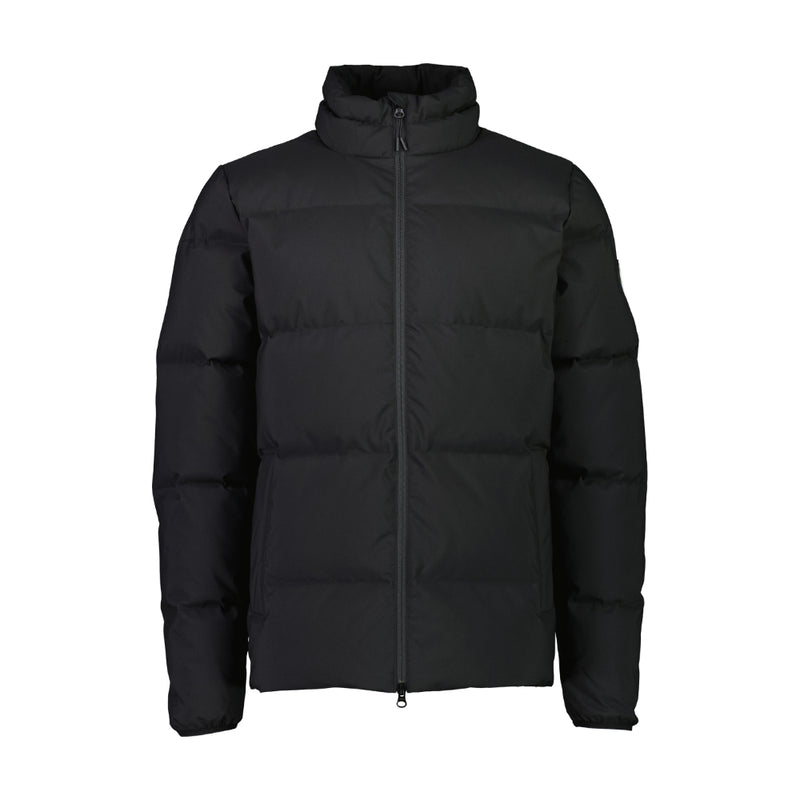 Black | Line 7 Mens Southerly Down Jacket Image Showing Front View, No Logos Or Titles.