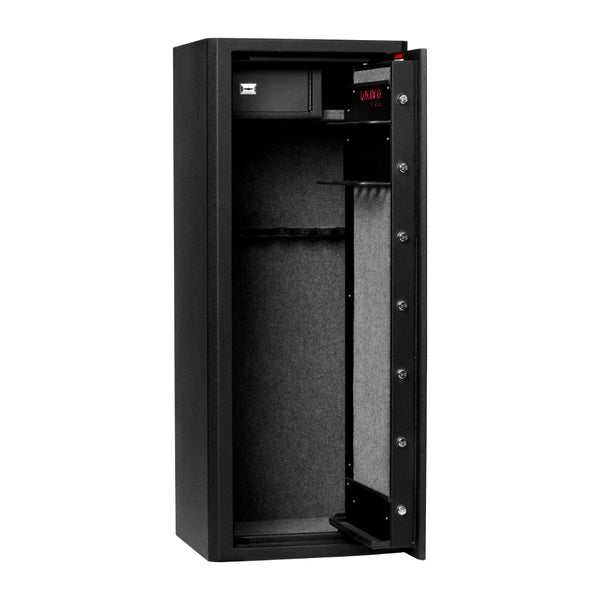 18 Gun Safe | Lokaway LCH1-BSC 18 Gun Safe Cat ABCH 175kg Image Showing Door Open, Inside View.