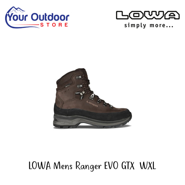 Lowa Mens Ranger EVO GTX WXL | Hero Image Showing All Logos And Titles.