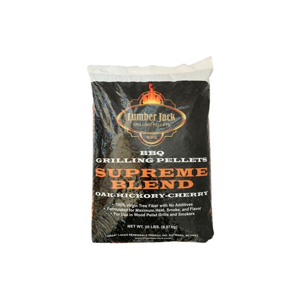 9kg - OHC Supreme Blend | Lumber Jack Smoking Pellets Image Showing No Logos Or Titles.