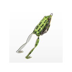 Green Tea | Lunkerhunt 40mm 1/4oz Pocket Frog Image Showing Legs Out.