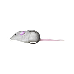 Grey | Lunkerhunt Furenzy Mouse FLM104 2in - 3/8oz Image Showing Side View.