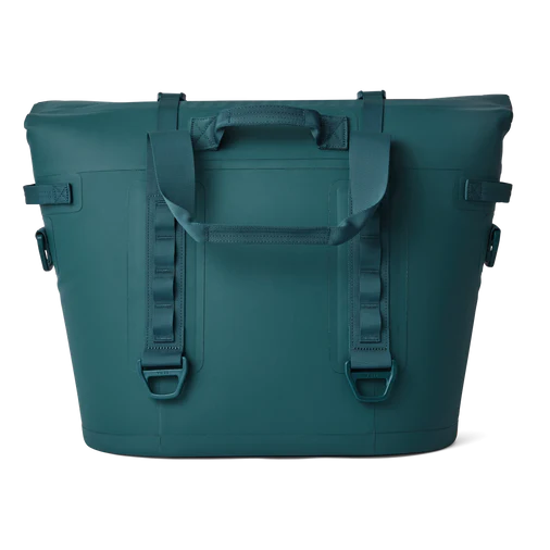 Agave Teal | Back view of closed bag.