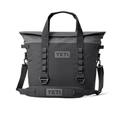 Charcoal | Front view of closed bag with handles up.