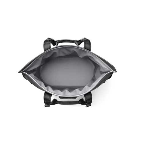 Charcoal | Top view of open bag.