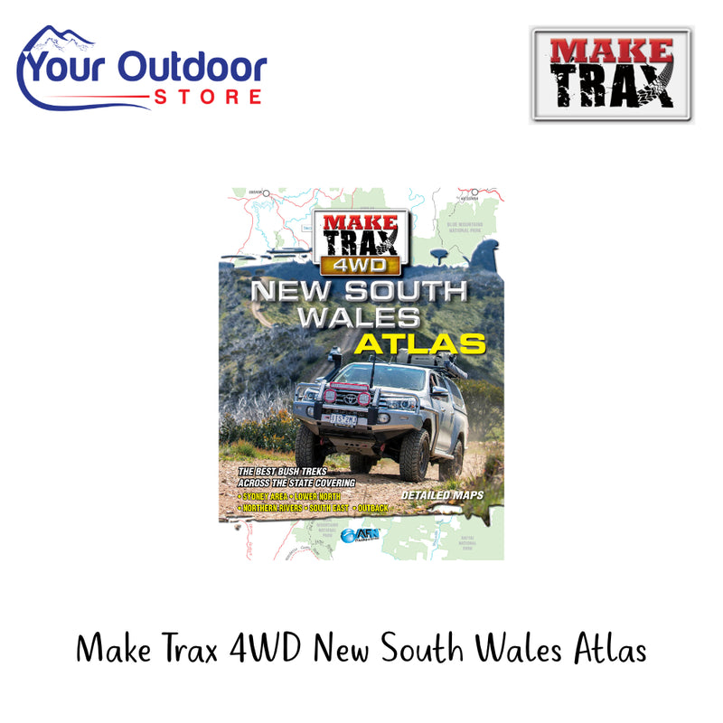 Make Trax 4WD New South Wales Atlas | Hero Image Showing All Logos And Titles.