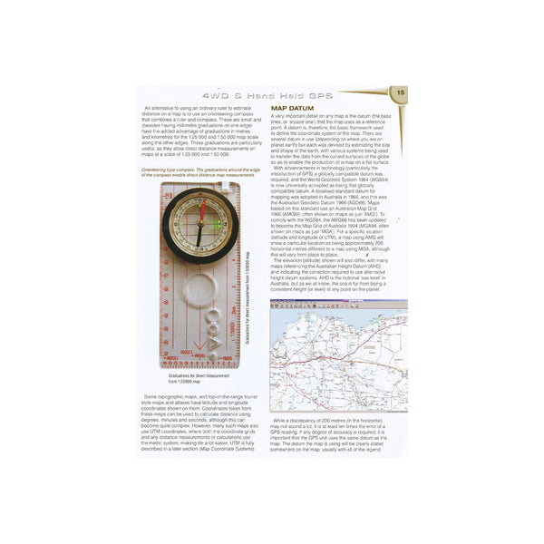 AFN Make Trax Instruction Guide 4WD And Hand Held GPS | Image Showing View Of Book Lay Out.
