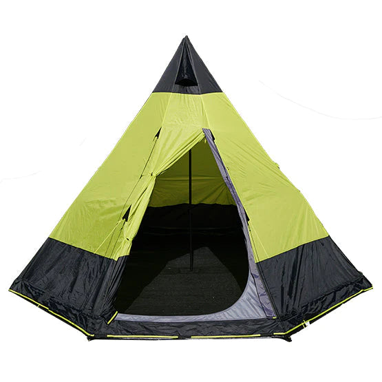 Black / Green | Oztent Malamoo Teepee 6 person tent.
