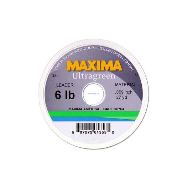 6 LB | Maima Ultragreen Leader 25yd Spool Image Sowing No Logos Or Titles.