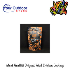 Meat Graffiti Original Fried Chicken Coating | Hero Image Showing All Logos And Titles.