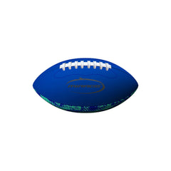 Blue | Mirage Neoprene Rugby Ball Image Showing No logos Or Titles.