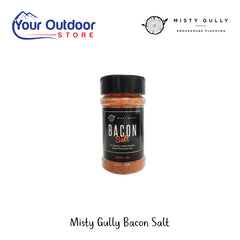 Misty Gully Bacon Salt | Hero Image Showing All Logos And Titles.