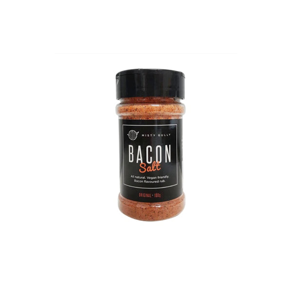 100g | Misty Gully Bacon Salt Image Showing No Logos Or Titles.