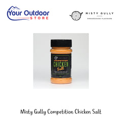 Misty Gully Competition Chicken Salt | Hero Image Showing All Logos And Titles.