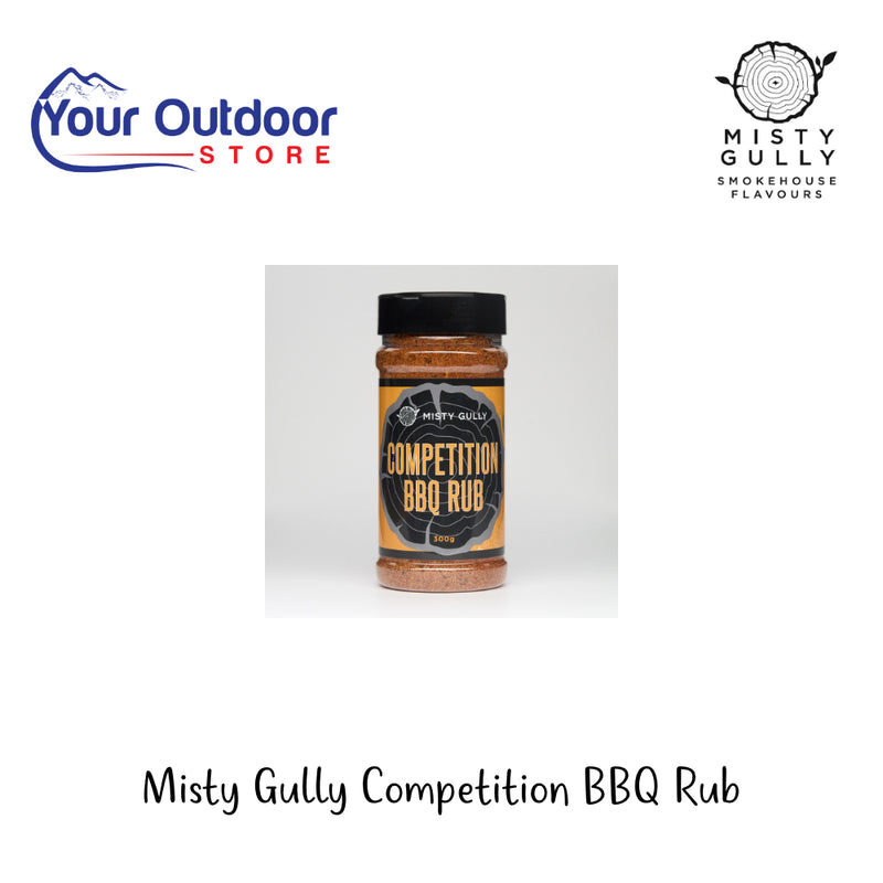 Misty Gully Competition BBQ Rub | Hero Image Showing All Logos And Titles.