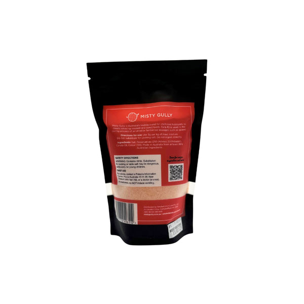 500g | Misty Gully Cure #2 Image Showing Back Of The Packaging.