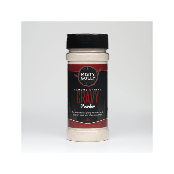 135g | Misty Gully Famous Shiraz Gravy Powder Image Showing No Logos Or Titles.