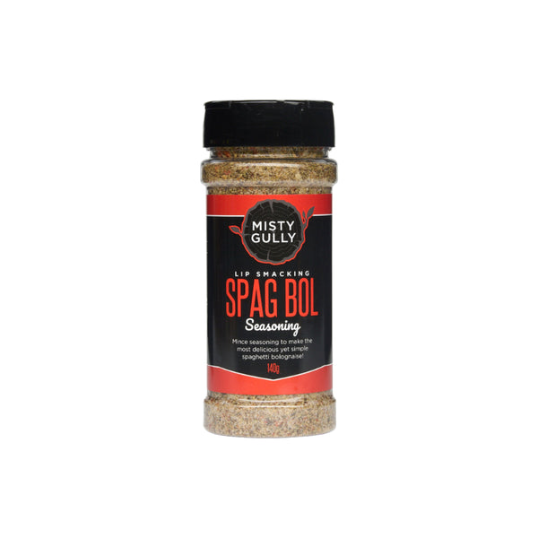 140g | Misty Gully Lip Smacking Spag Bol Seasoning Image Showing No Logos Or Titles.