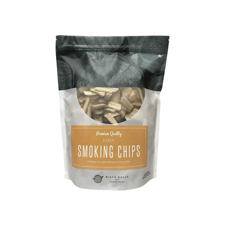 3L | Misty Gully Premium Quality Hickory Smoking Chips Image Showing No Logos Or Titles.