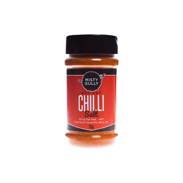 150g | Misty Gully Red Hot Chilli Salt Image Showing No Logos Or Titles.