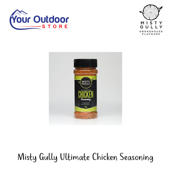 Misty Gully Ultimate Chicken Seasoning | Hero Image Showing All Logos And Titles.
