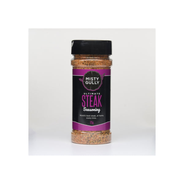 175g | Misty Gully Ultimate Steak Seasoning Image Showing No Logos Or Titles.