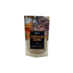 375g | Misty Gully Venison Salami Seasoning Image Showing No Logos Or Titles.