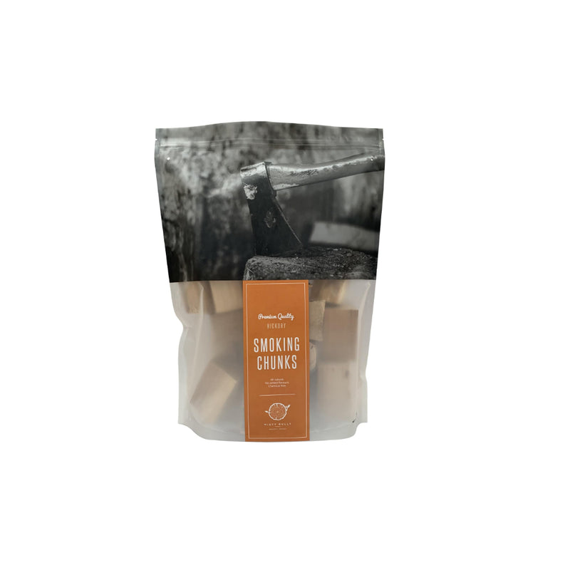 2kg - Hickory | Misty Gully Wood Chunks 2kg bag Image Showing No Logos Or Titles.
