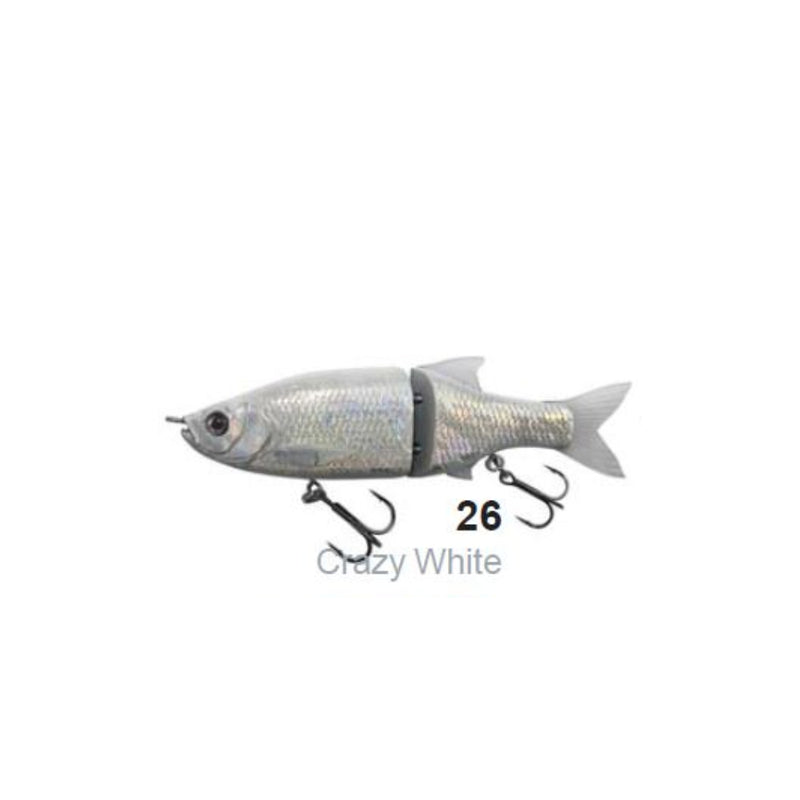 Crazy White | Molix Glide Bait 90 Slow Sink Lure Image Showing No Logos Or Titles.