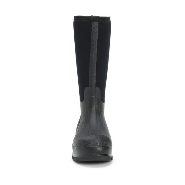 Black | Muck Boot Chore  Classic Unisex Tall All Condition Work Boot Image Showing Front View.
