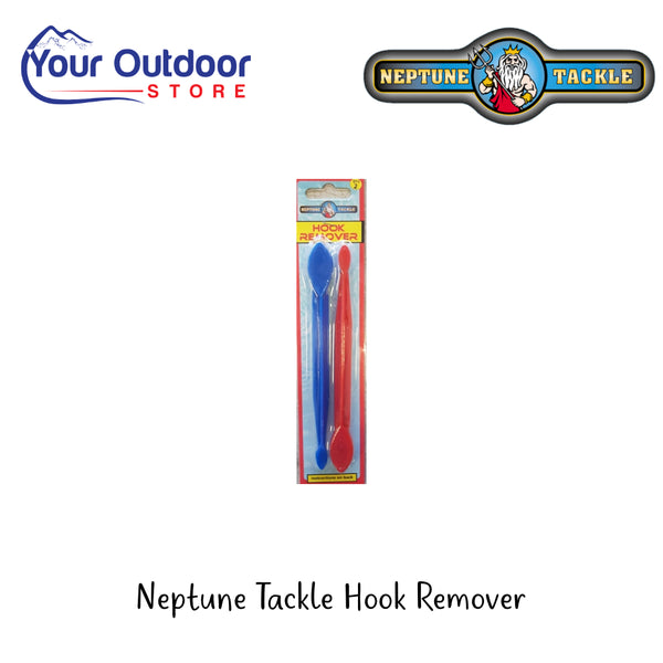 Neptune Tackle Hook Remover | Hero Image Showing All Logos And Titles.