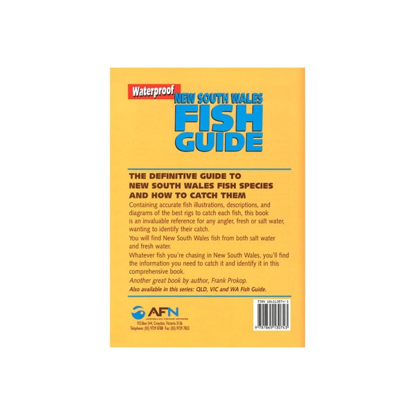 AFN New South Wales Fish Guide | Image Showing Back Cover Of The Book.
