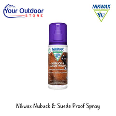 Nikwax Nubuck & Suede Proof Spray | Hero Image Showing All Logos And Titles.