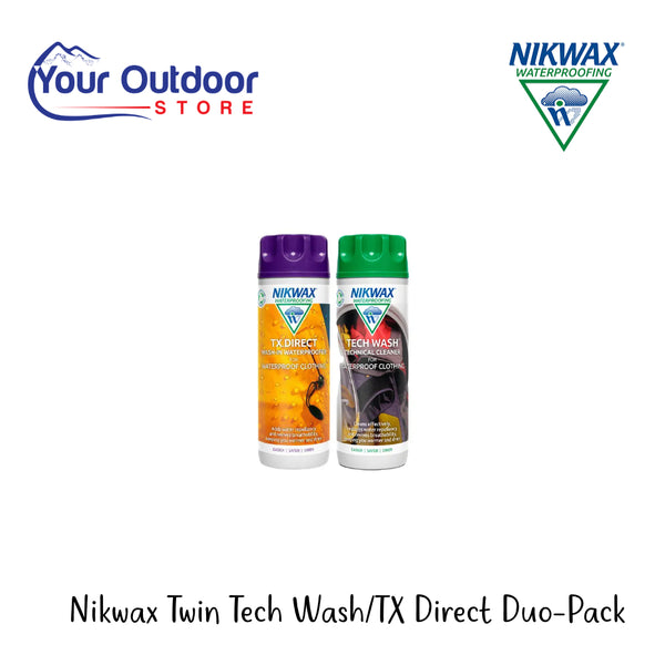 Nixwax Twin Tech Wash / Tx Direct Duo-Pack | Hero Image Showing All Logos, Titles And Variants.