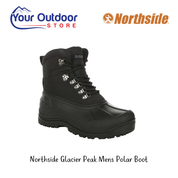 Northside Glacier Peak Men's Polar Boot. Hero Image Showing Logos and Title.