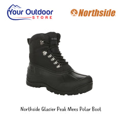 Northside Glacier Peak Men's Polar Boot. Hero Image Showing Logos and Title.