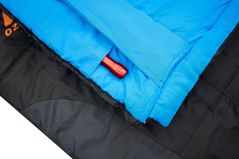 Black / Blue | Internal pocket with red torch visible.
